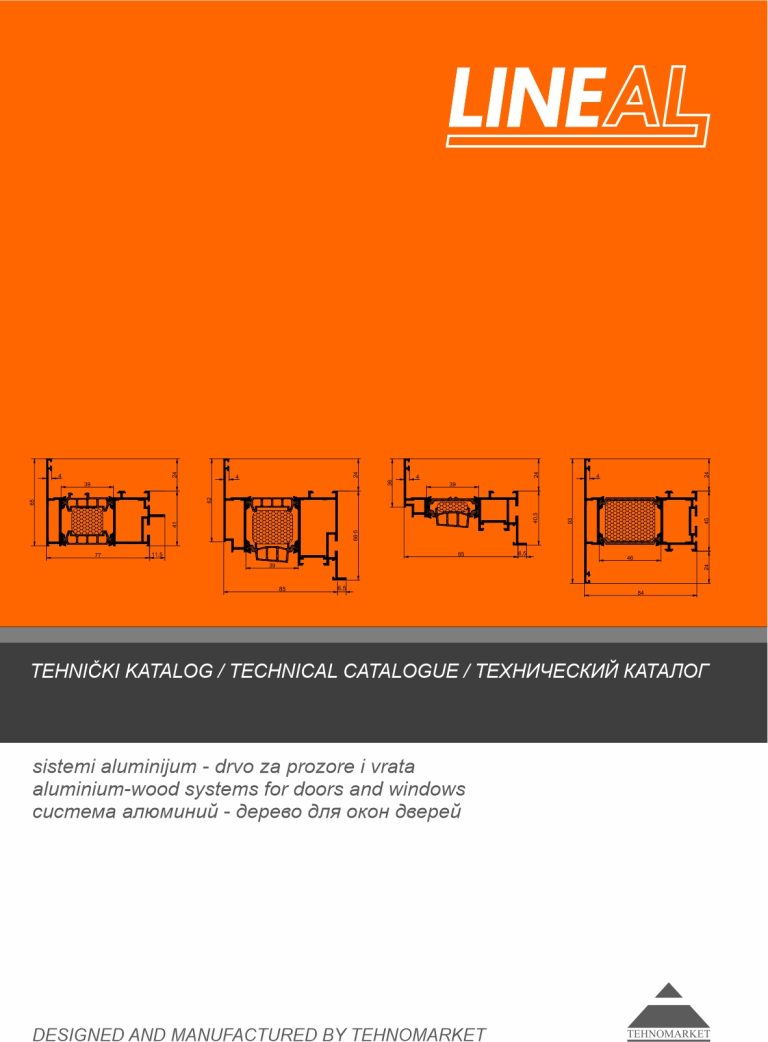 Tehnomarket Lineal Technical Catalogue – aluminium – wood