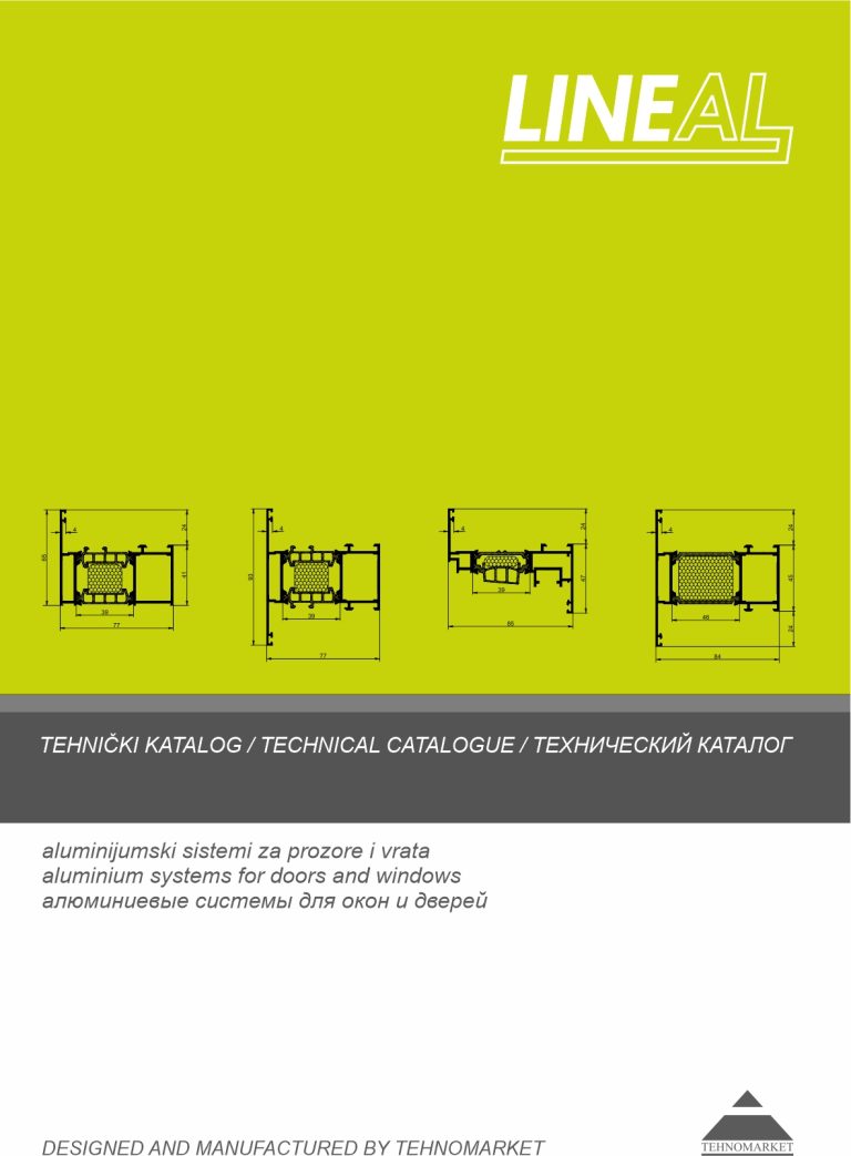 Tehnomarket LinealTechnical Catalogue – aluminium