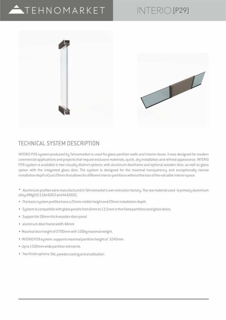INTERIO P29 TDS